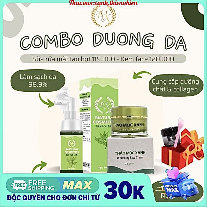 Combo Dưỡng Da Thảo Mộc Xanh