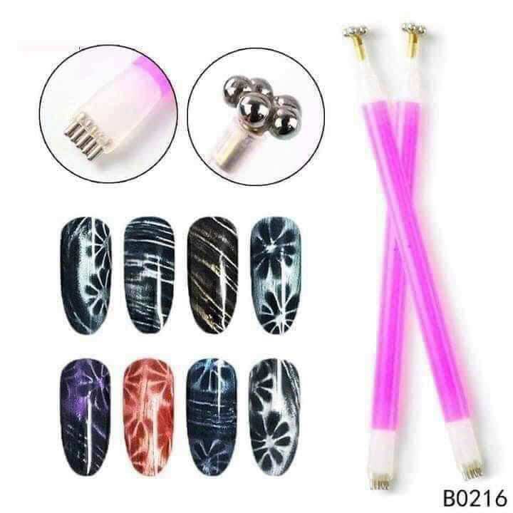 Cây nam châm hơ mắt mèo hoa nail