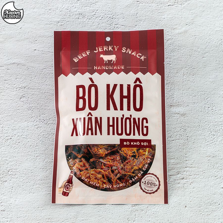 Bò khô sợi Xuân Hương vị truyền thống đậm đà hương vị thơm ngon trong từng thớ thịt Nông Lâm food