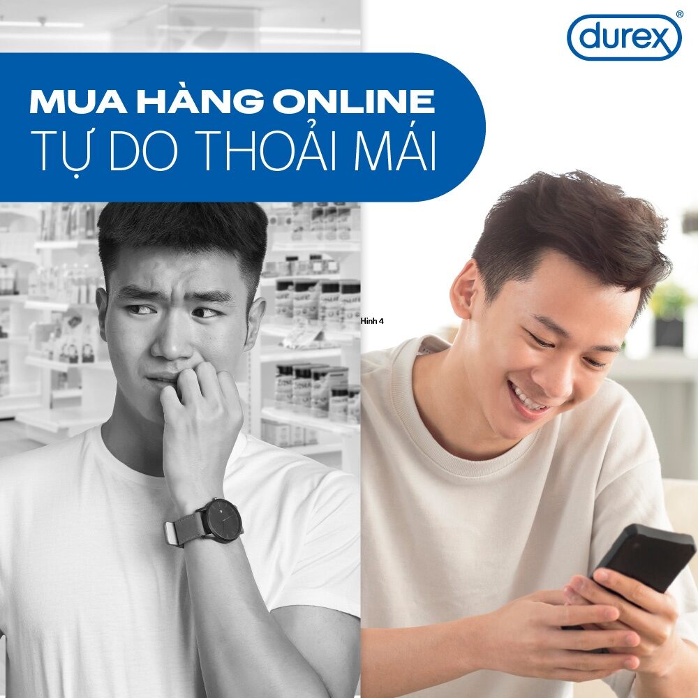 [CHE TÊN] Bao Cao Su Durex Invisible Siêu Mỏng 0.01mm Size 52mm Invisible Extra Thin Extra Sensitive - Ba Con Sói For Man
