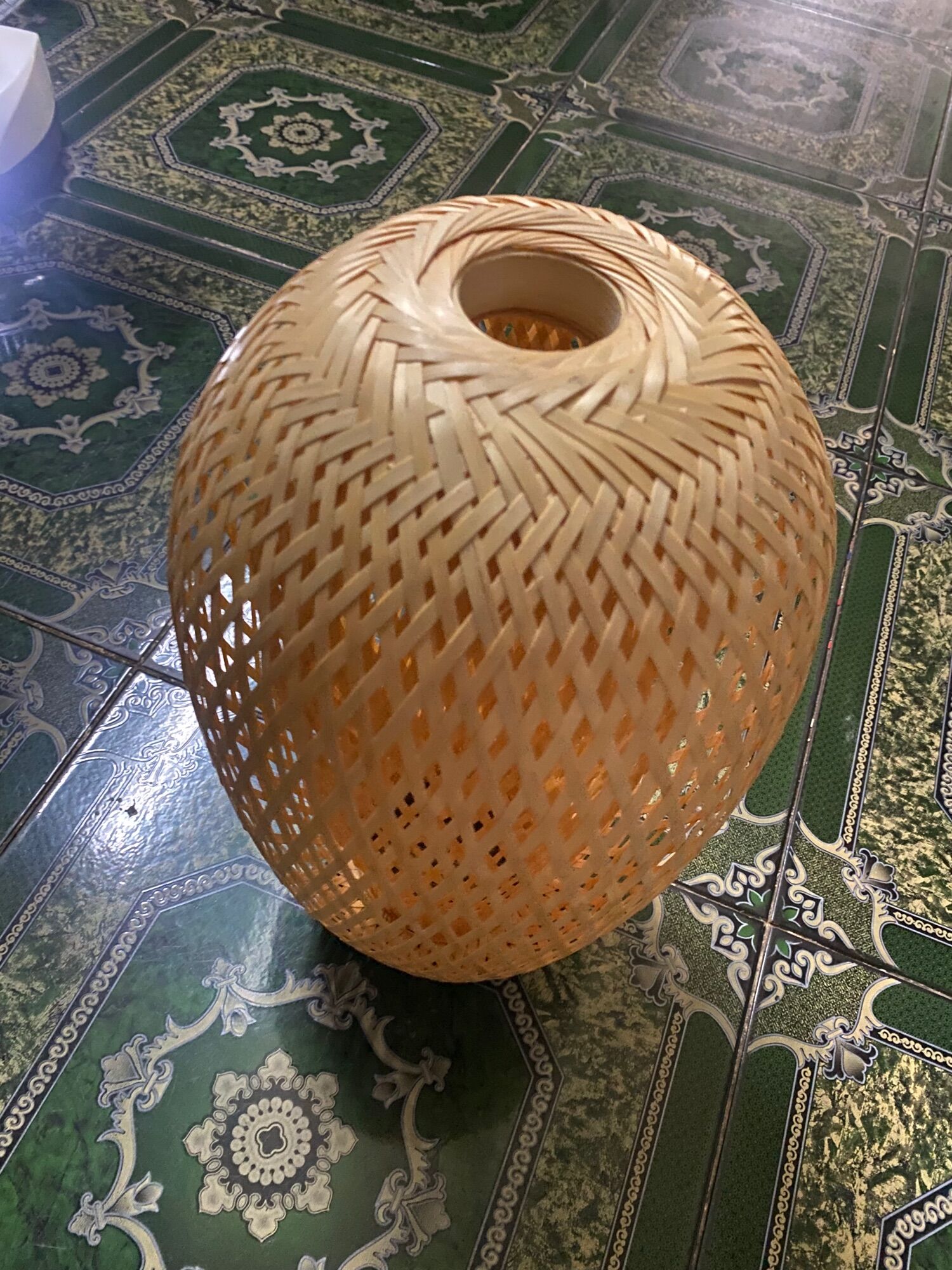 Đèn tre 2 lớp hình trụ✅✅✅✅✅✅