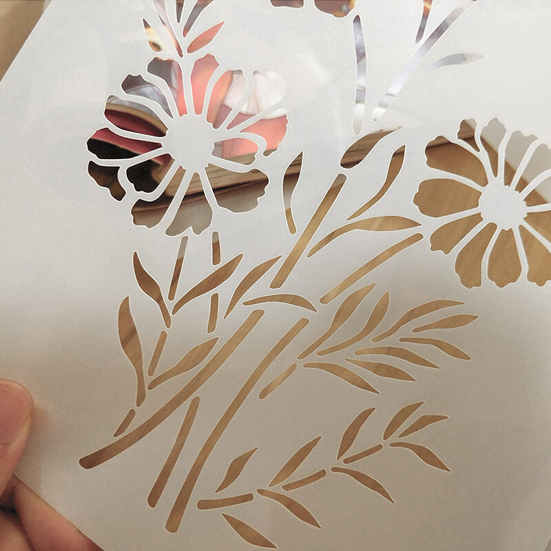 Hand Account Hand Copy Decorative Painting Template Elementary School Tabloid Graffiti Drawing Hollow Mold Album DIY Accessories