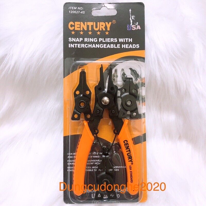 Bộ kìm kềm mở phe đa năng 4 đầu century 120627-4s