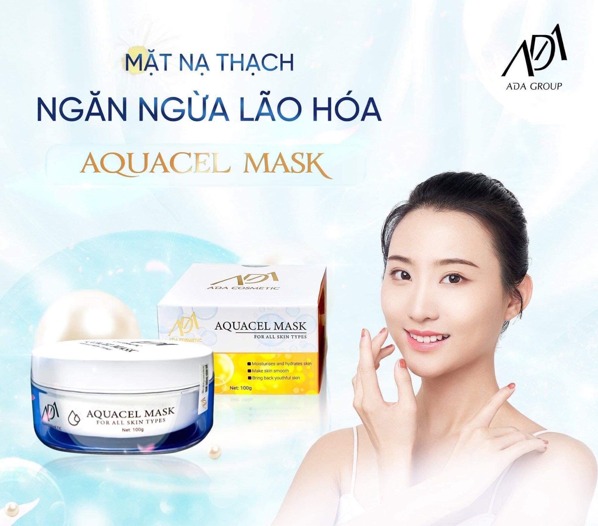 Mặt nạ thạch ADA group ,giúp dưỡng ẩm,cấp nước cho da,làm mờ vết nhăn,chống lão hóa