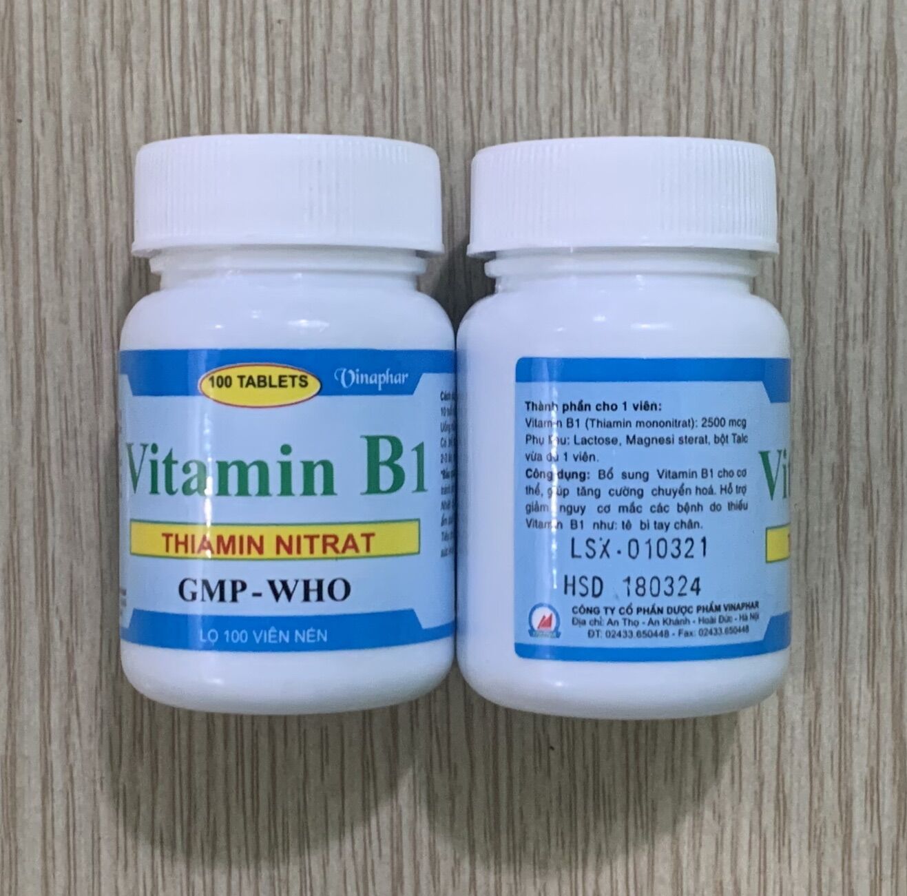 Vitamin B1 vinaphar 1 - chai 100v