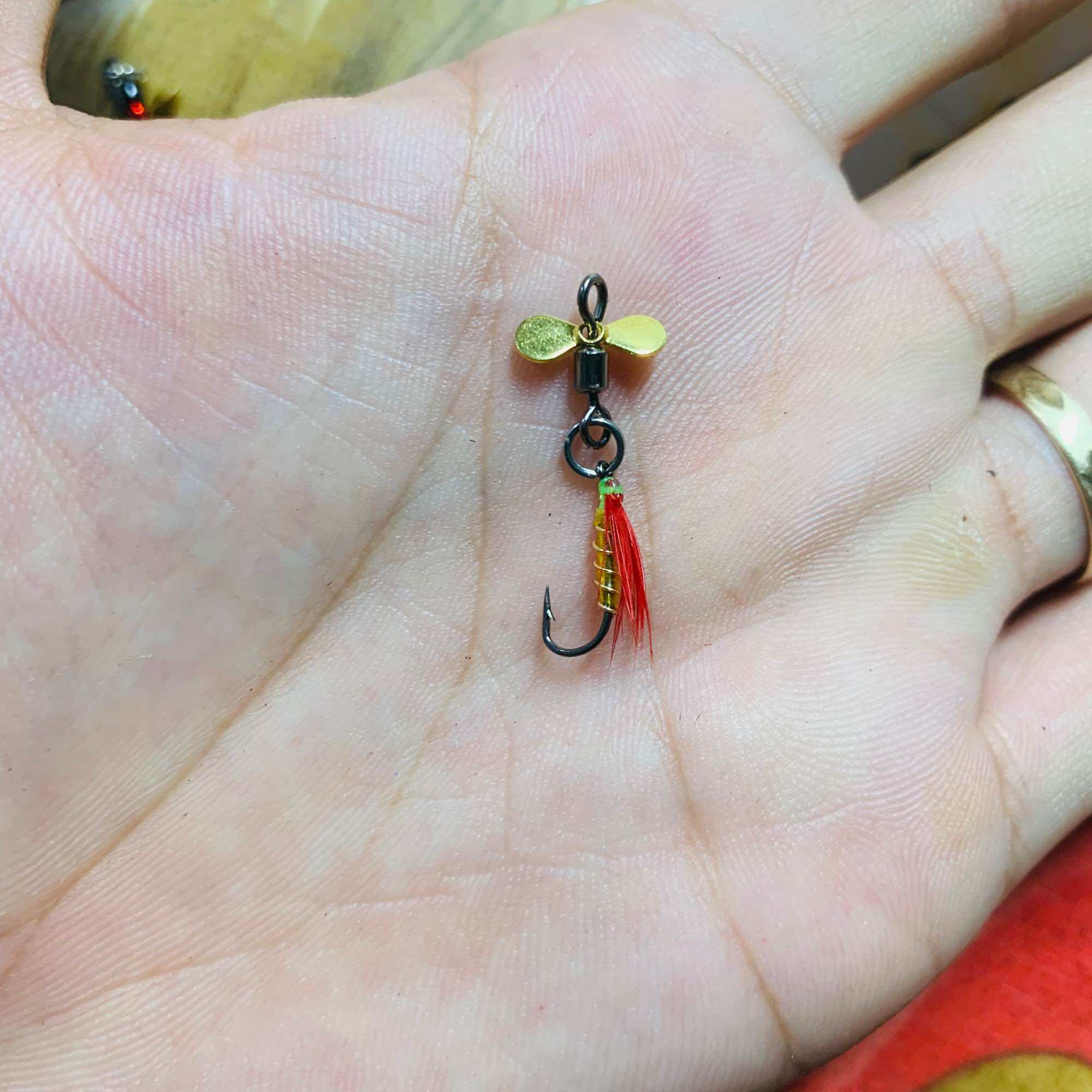 Thẻo lure cá mương mồi thìa xoay mini câu cá mương cá rô phi