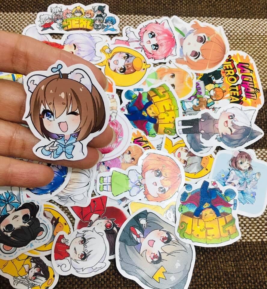 Sticker Hero team 30-60 hình ép lụa khác nhau / hình dán hero team đại chiến / hero team among