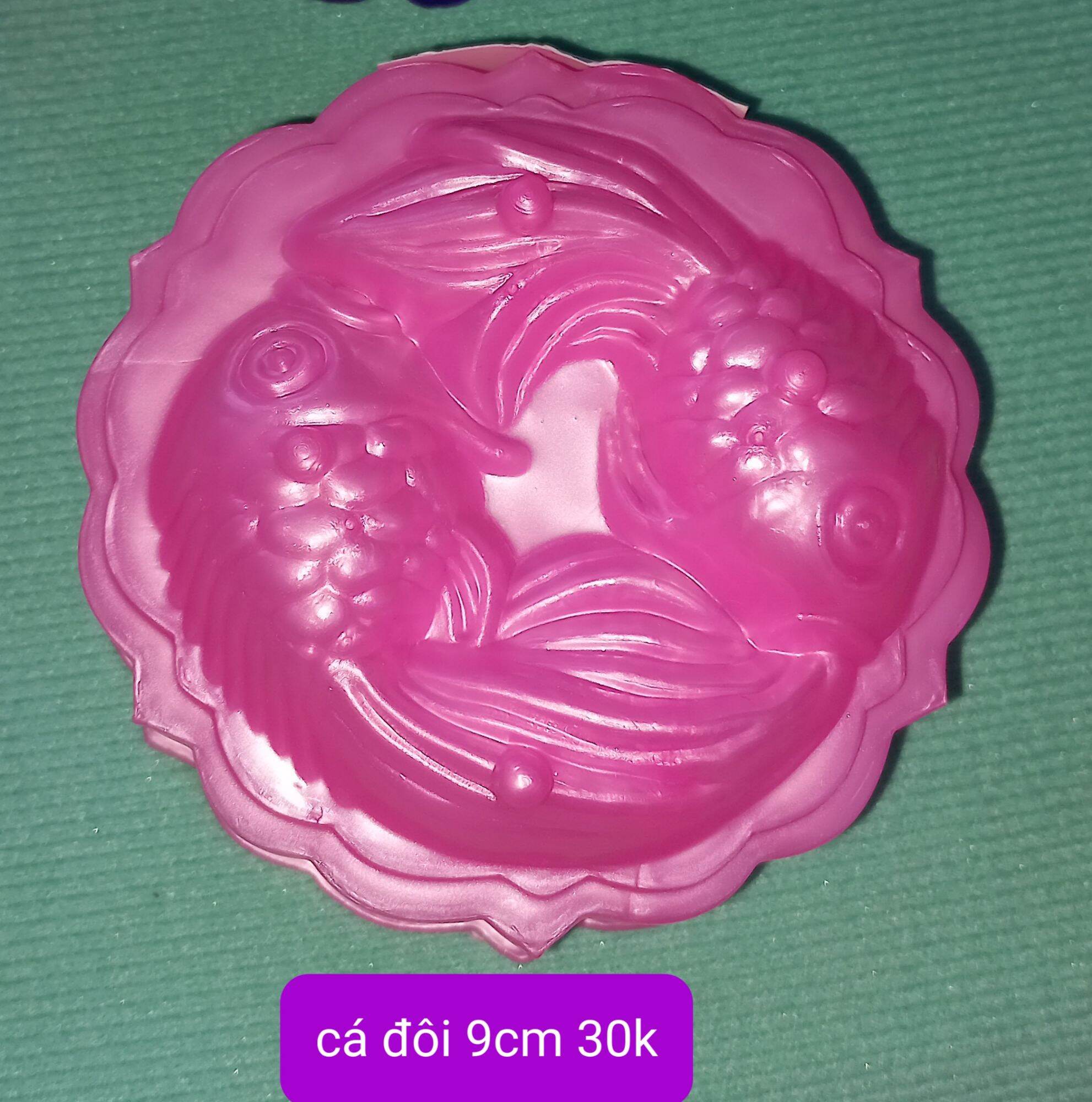 Khuôn trung thu đôi cá 9cm đổ rau câu