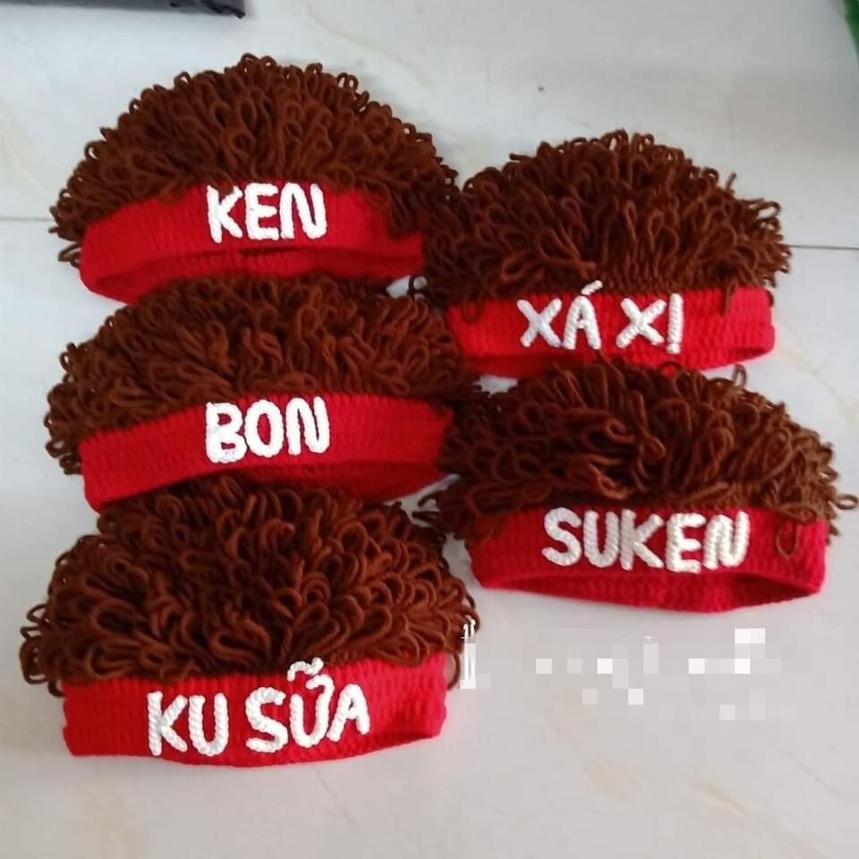 Mũ len tóc xù phong cách Hàn Quốc cho bé (Miễn phí gắn tên theo yêu cầu)