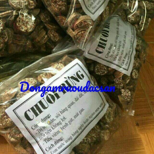 Chuối hột rừng thái lát khô sạch mới 1KG