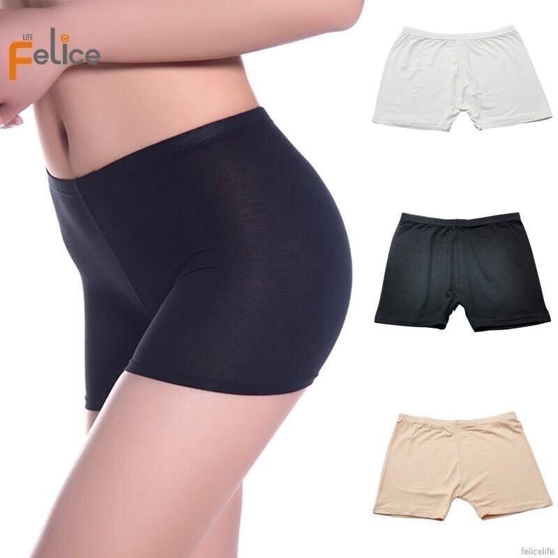 [40kg-69kg] Combo 03 Quần đùi short nữ Định Hình mặc trong váy Thun Lạnh 100% Poly Cotton thoáng mát ) Shop giao Nhiều Màu ngẫu nhiêu theo hình