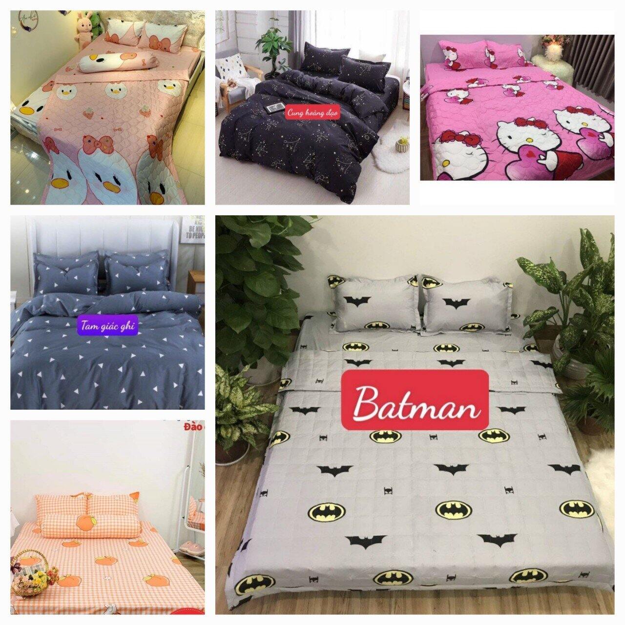 [HCM]Set ga gối 1m8 cotton poly m83736
