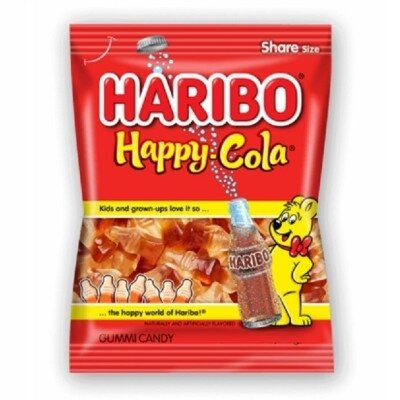 Haribo goldbears, happy Cola, Starmix, worms 80gr (full flavor) chip