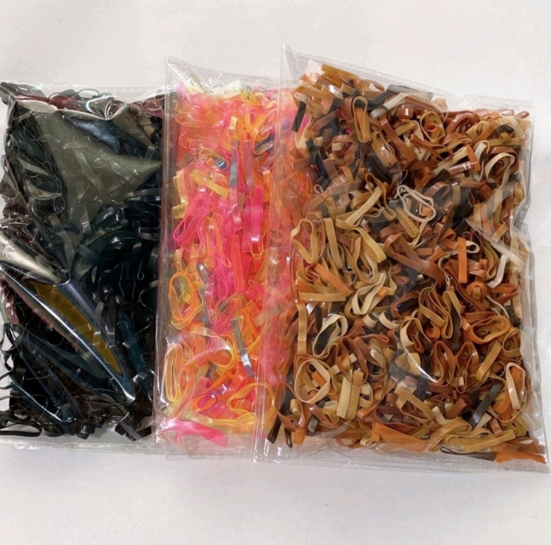 Gói 100g Thun Cột Tóc Nhiều Màu_Co Giản Tốt