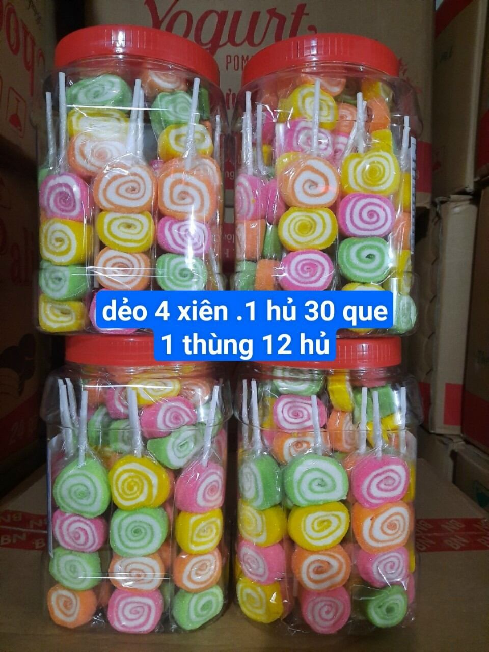 Kẹo Dẻo Tròn Xiên Que