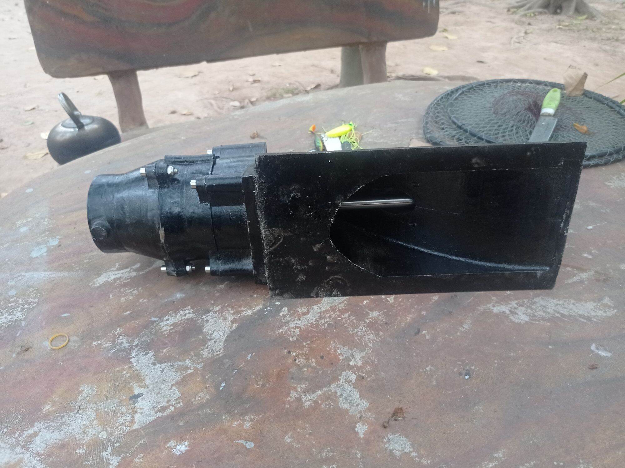 Turbo jet 100mm lắp thuyền composite