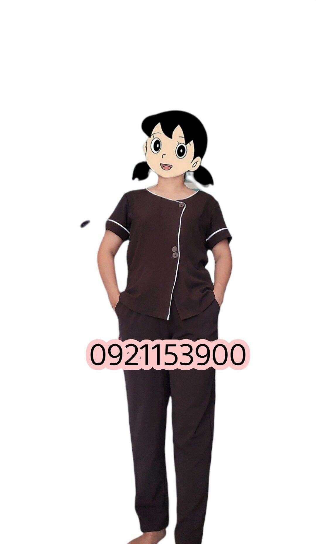 Đồng phục spa màu nâu