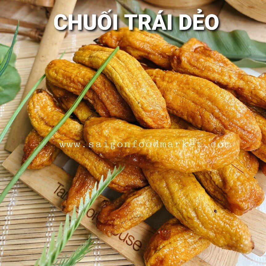Chuối trái sấy dẻo 500g