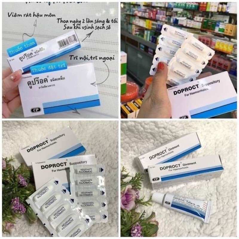 Viên đặt trĩ DOPROCT thái lan