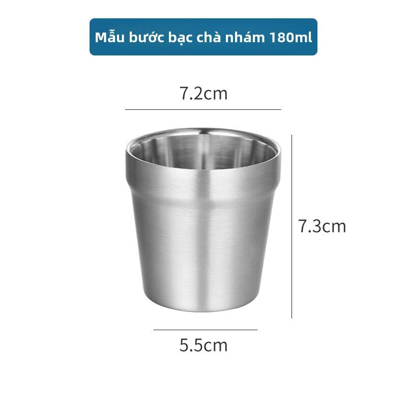 Cốc Nước Hai Lớp Bằng Thép Không Gỉ Phong Cách Hàn Quốc Cốc Đựng Đồ Uống Cốc Đựng Cà Phê Cốc Đựng Nước Dùng Tại Nhà Hàng - 7
