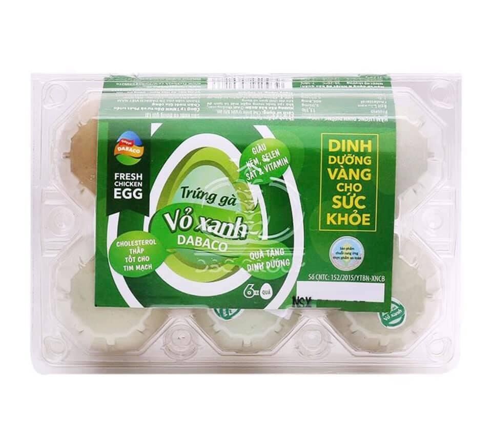 Trứng gà vỏ xanh nhiều dưỡng chất 6 quả
