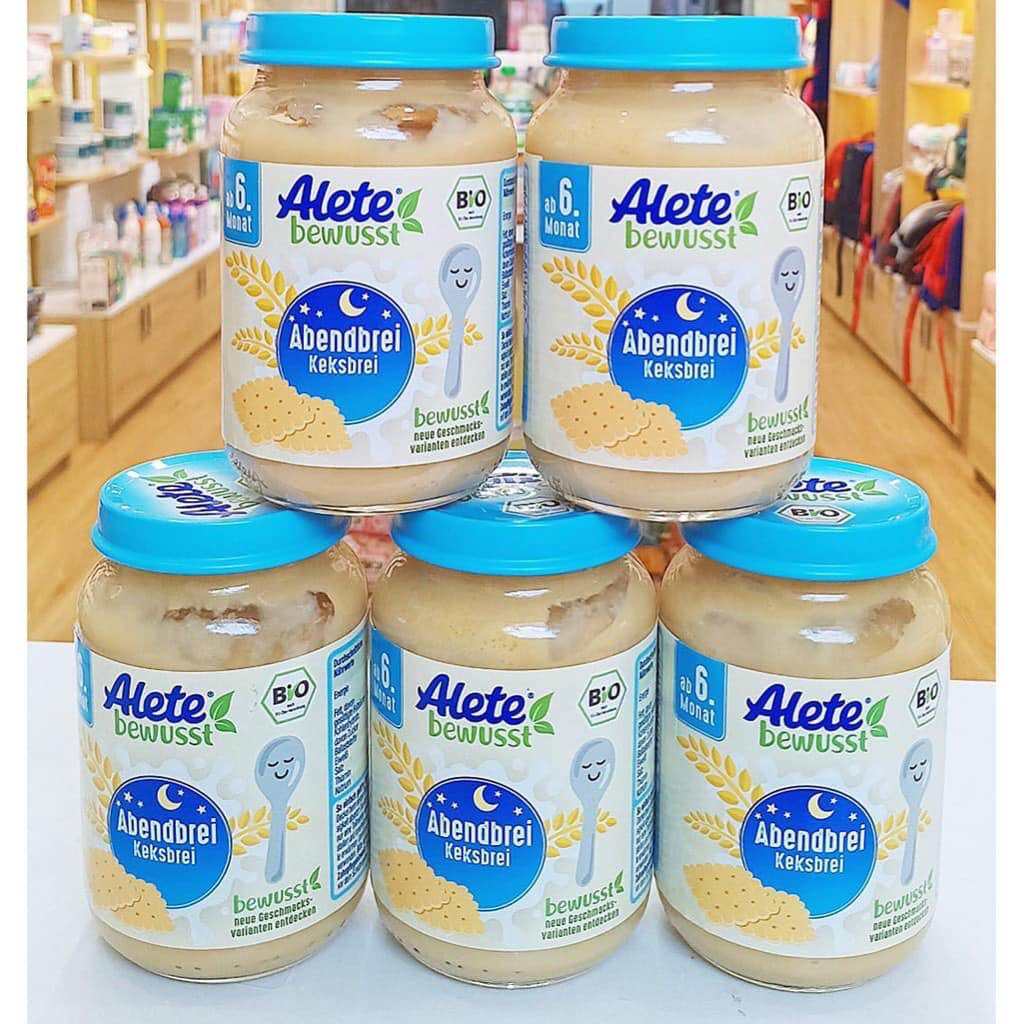 Hũ dinh dưỡng Alete 190g Đức đủ vị. 