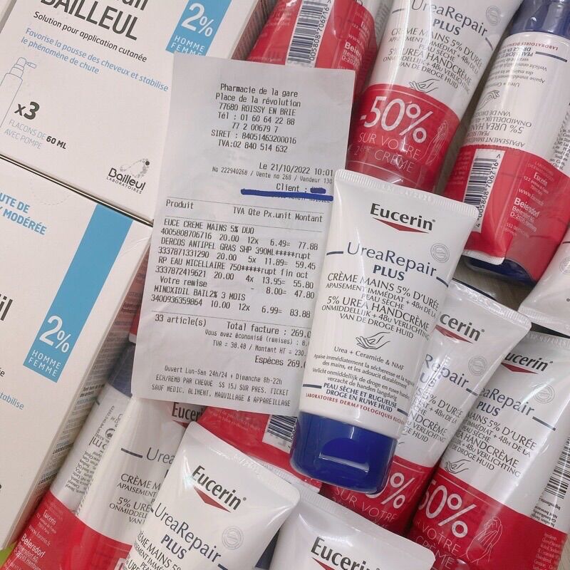 kem dưỡng da tay Eucerin UreaRepair PLUS Urea  75ml