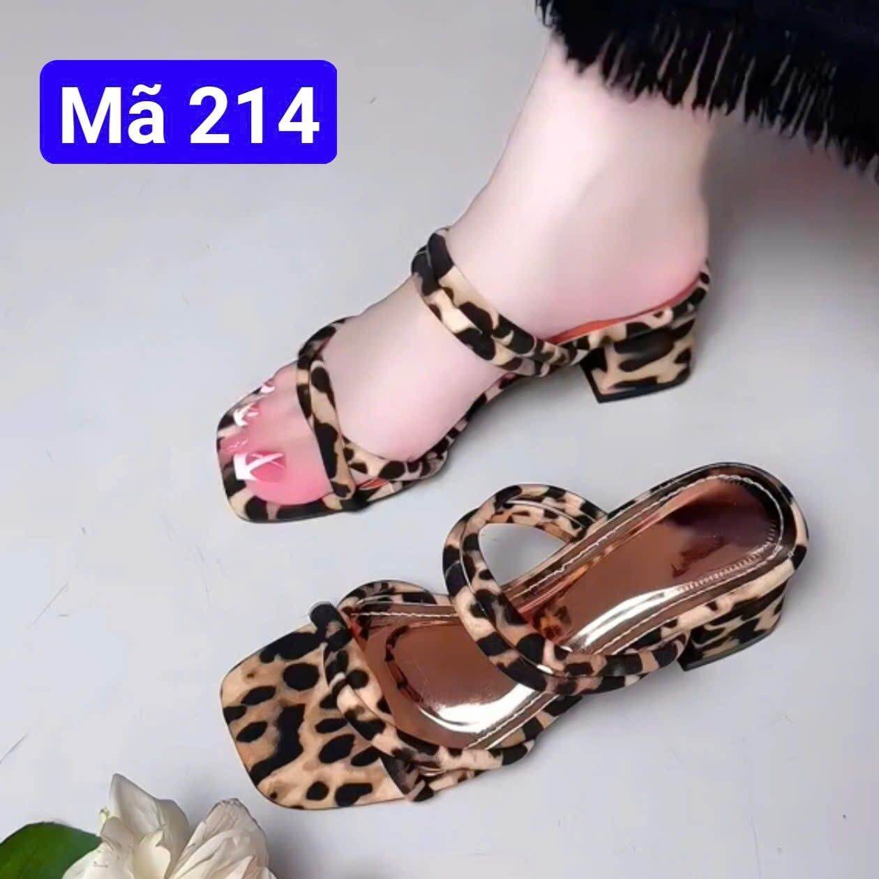 Elegant Style Leopard Leather Square Heel Shoes in 3 and 5 Inch Sizes - 3