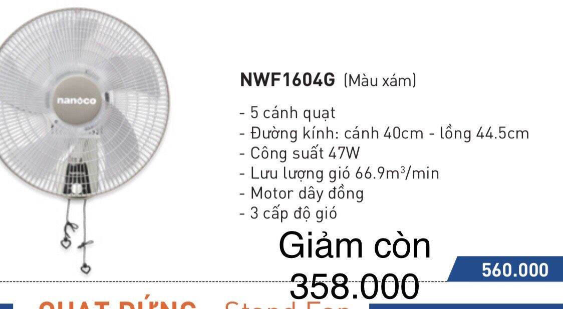 Quạt treo tường