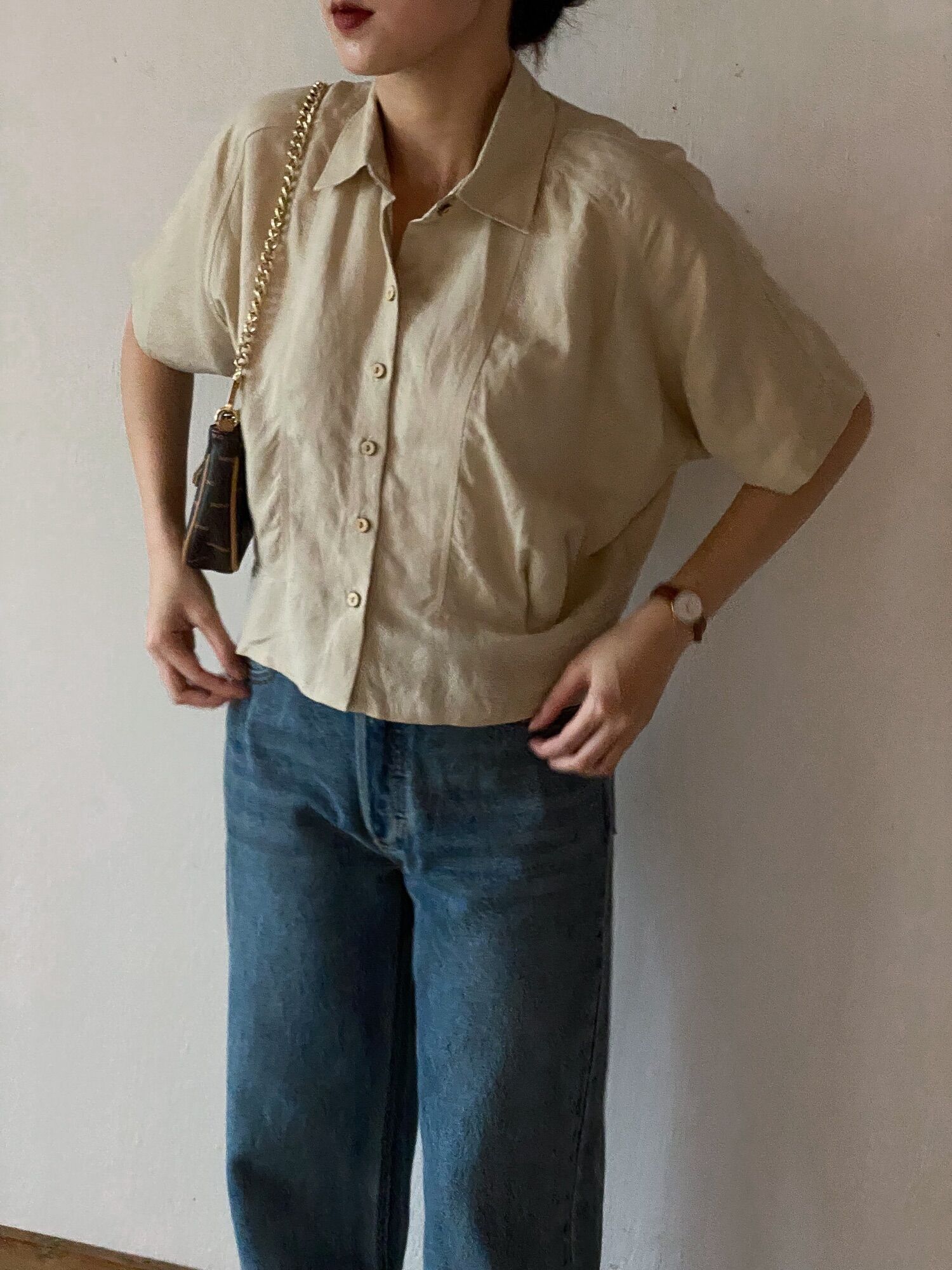 Sami Shirts - Sơ Mi Linen Dáng Ngắn  ( ảnh chính chủ )