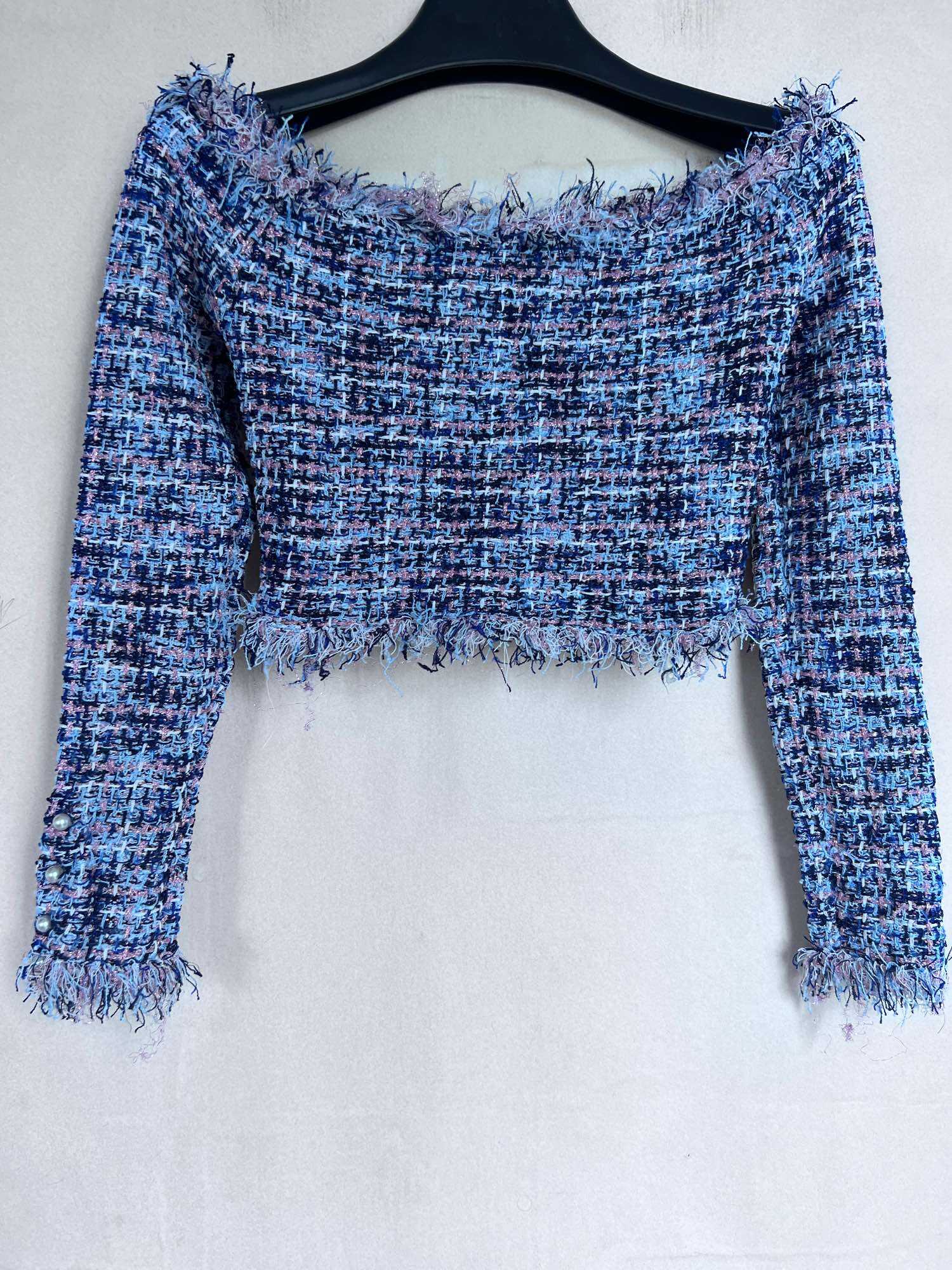 Áo Croptop Zara Tweed Auth, sz S