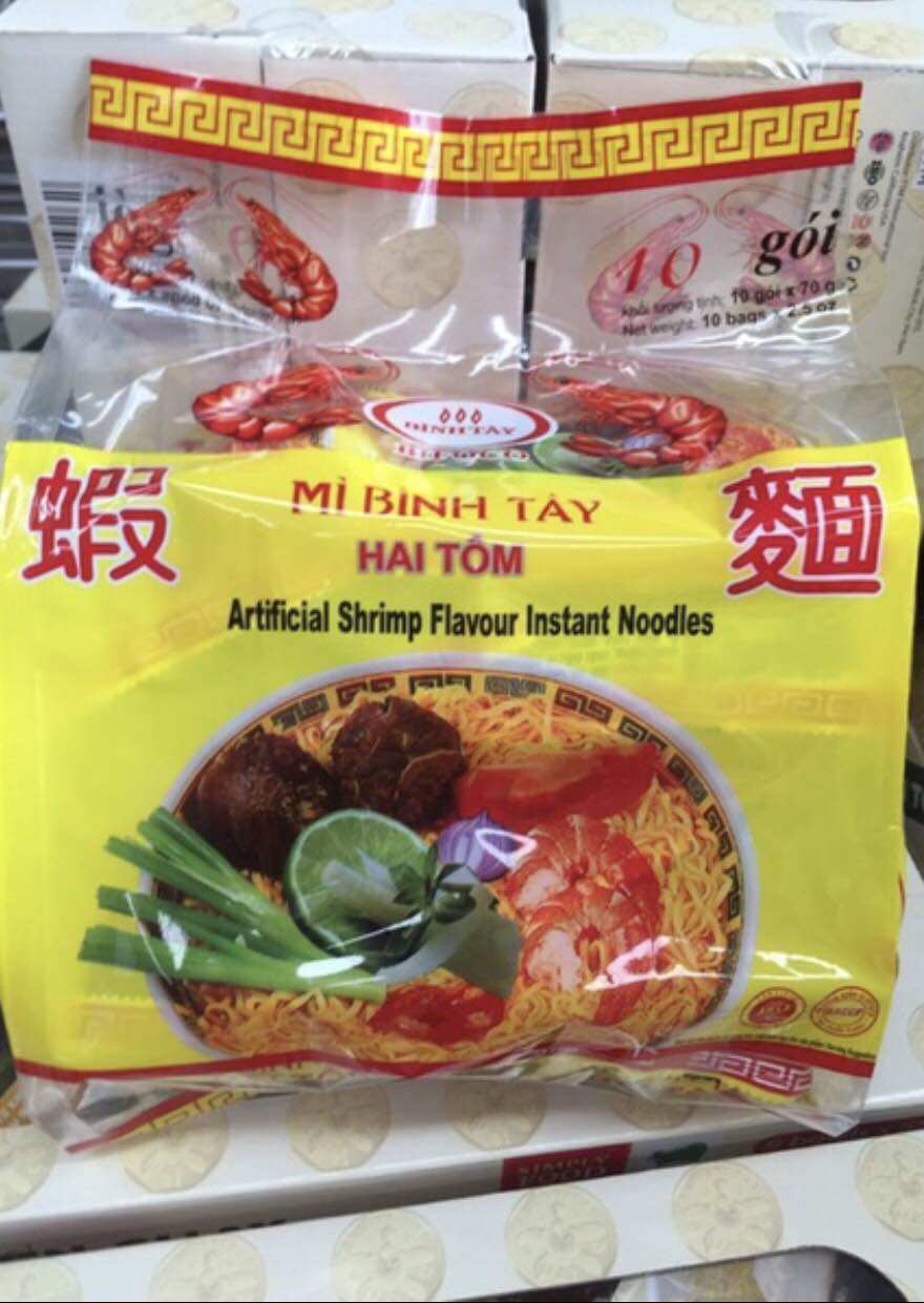 Mì hai tôm Bình Tây túi (10 gói)