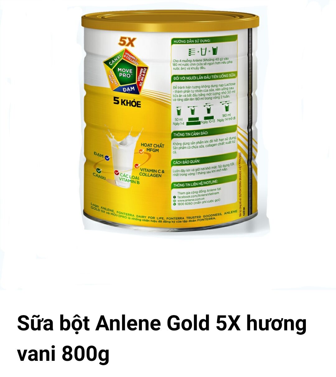 Sữa bột anlene