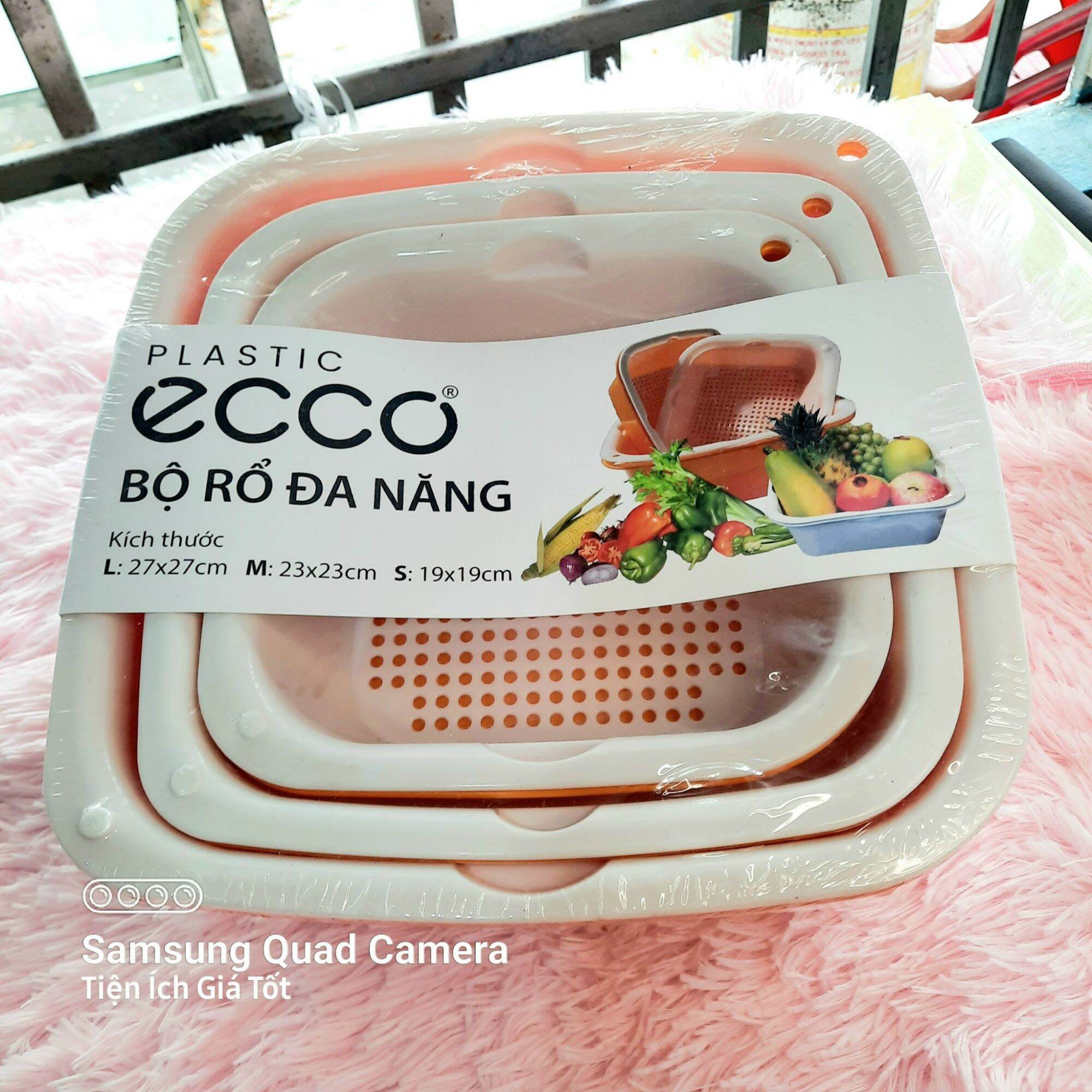 Bộ Rổ Chậu Đa Năng Ecco 3 món