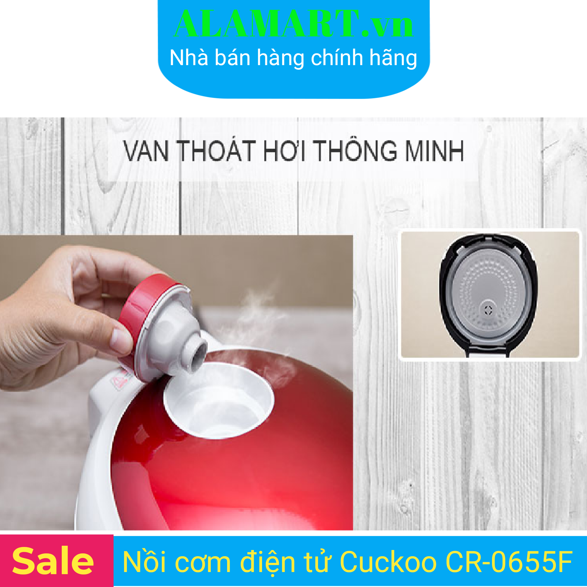 [HCM]Nồi Cơm Điện Cuckoo CR-0655F (1.08 Lít)