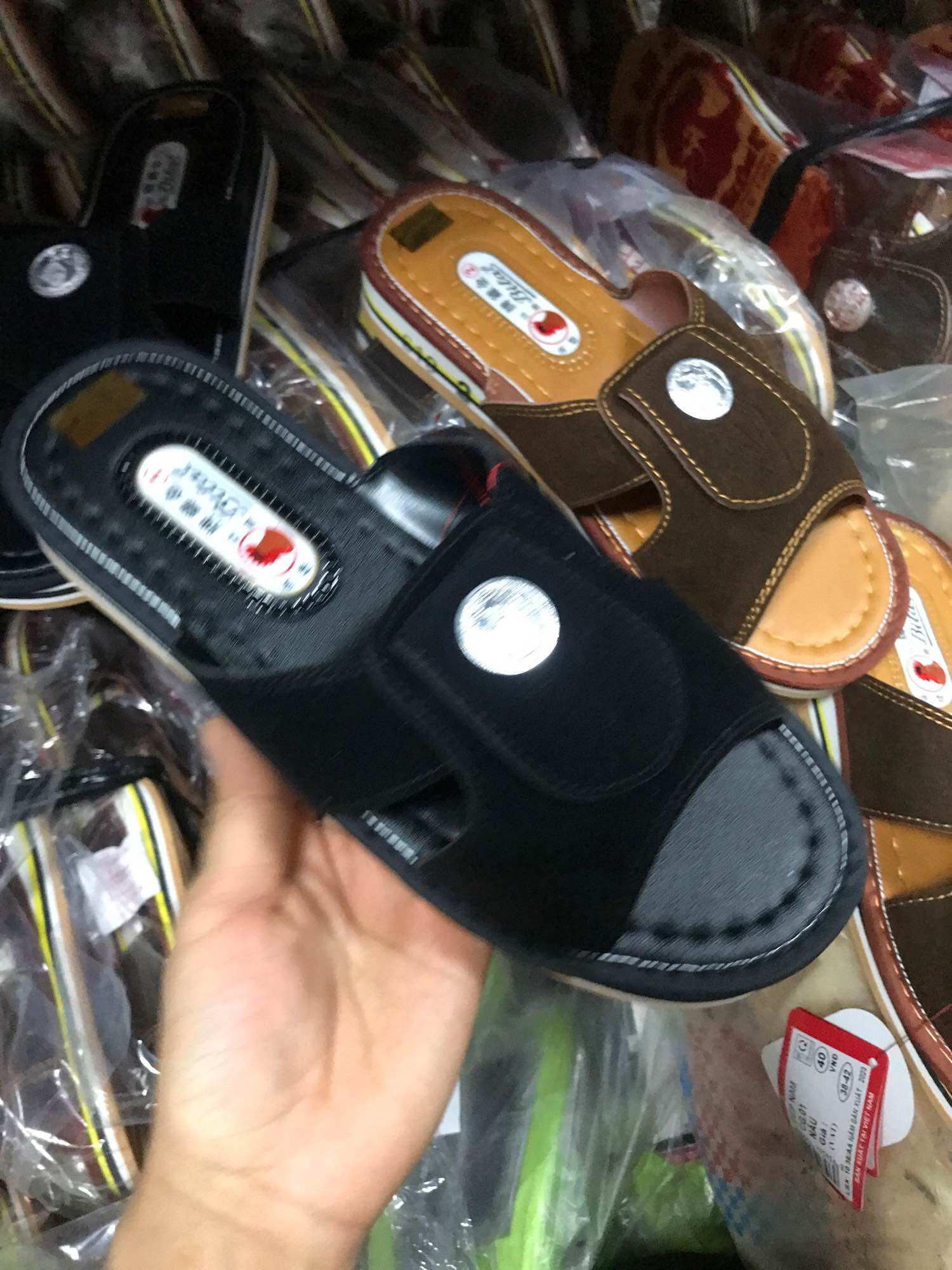 (DÉP GÀ NAM CHÍNH HÃNG BITAS) 2 mầu nâu,đen