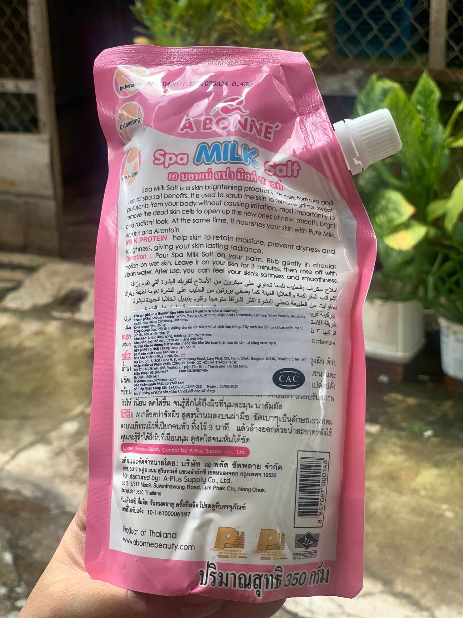 MUỐI TẮM BÒ SỮA THÁI LAN