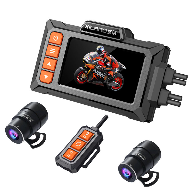 XILANG | Motorcycle Dedicated Dashcam Night Vision 1080P Dual Lens Giá 4,027,000 Đồng*Miễn phí vận chuyển
