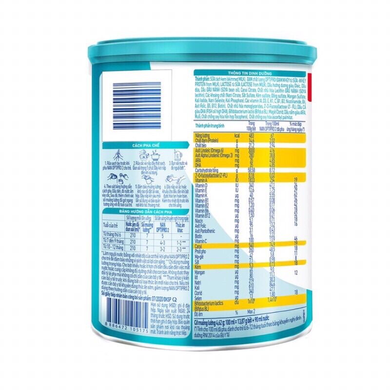 Sữa Bột Nestle Nan Optipro HMO 2 - Hộp 400g