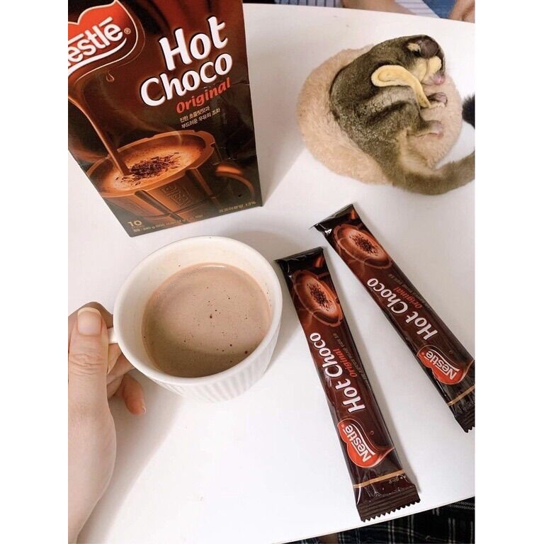 BỘT CACAO NESTLE HOT CHOCO (hộp 10 gói x24g) - nhập khẩu Hàn Quốc