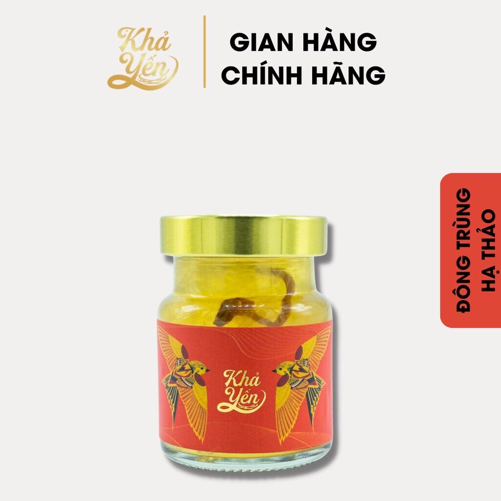 Yến sào khánh hòa - yến chưng đông trùng hạ thảo - 25% yến tươi - combo 10 hủ - 70ml/hủ - yến sào khả yến