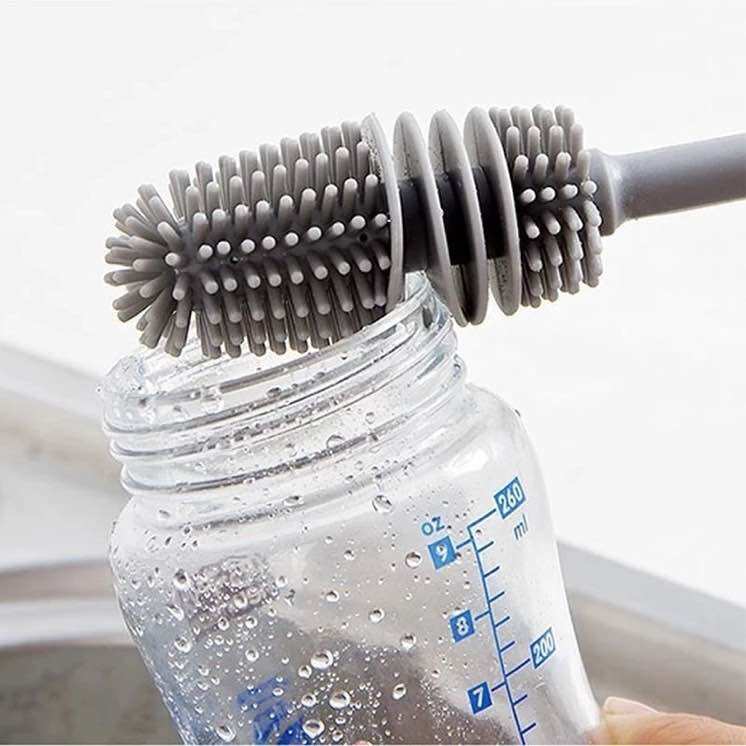 Cây Cọ Rửa Silicon Vệ Sinh Ly cốc, Bình Sữa Cao Cấp