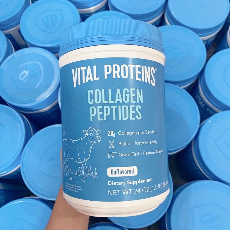 Bột Collagen Vital Proteins Collagen Peptides 680g của Mỹ