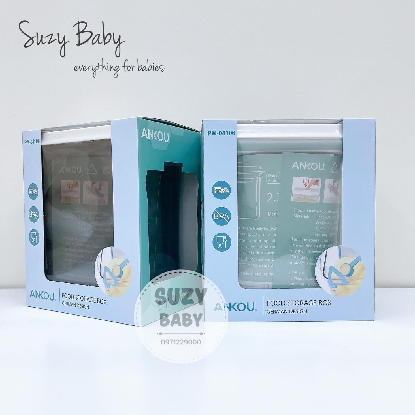 HỘP TRỮ SỮA, ĐỒ ĂN ANKOU 2.3L