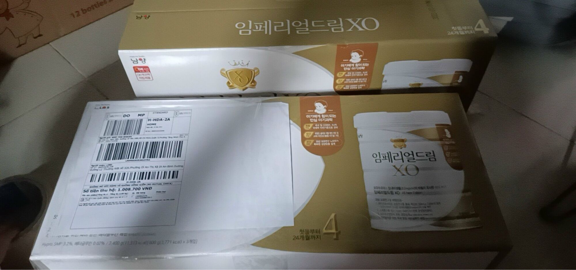 Sữa XO số 4 Hàn Quốc (800g) dành cho bé từ 1-3 tuổi