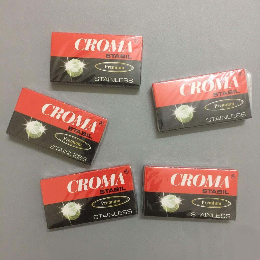 Hộp 10 lưỡi dao cạo râu Croma - hàng chính hãng