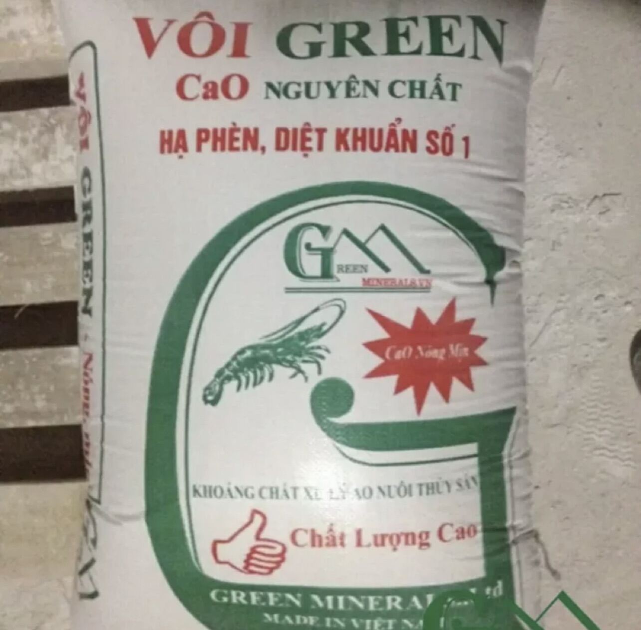 3 Kg Vôi Bột Nông Nghiệp ( Xữ lý đất: hạ phèn, diệt khuẩn, quét tường....vv) tách lẻ từ bao 50 kg