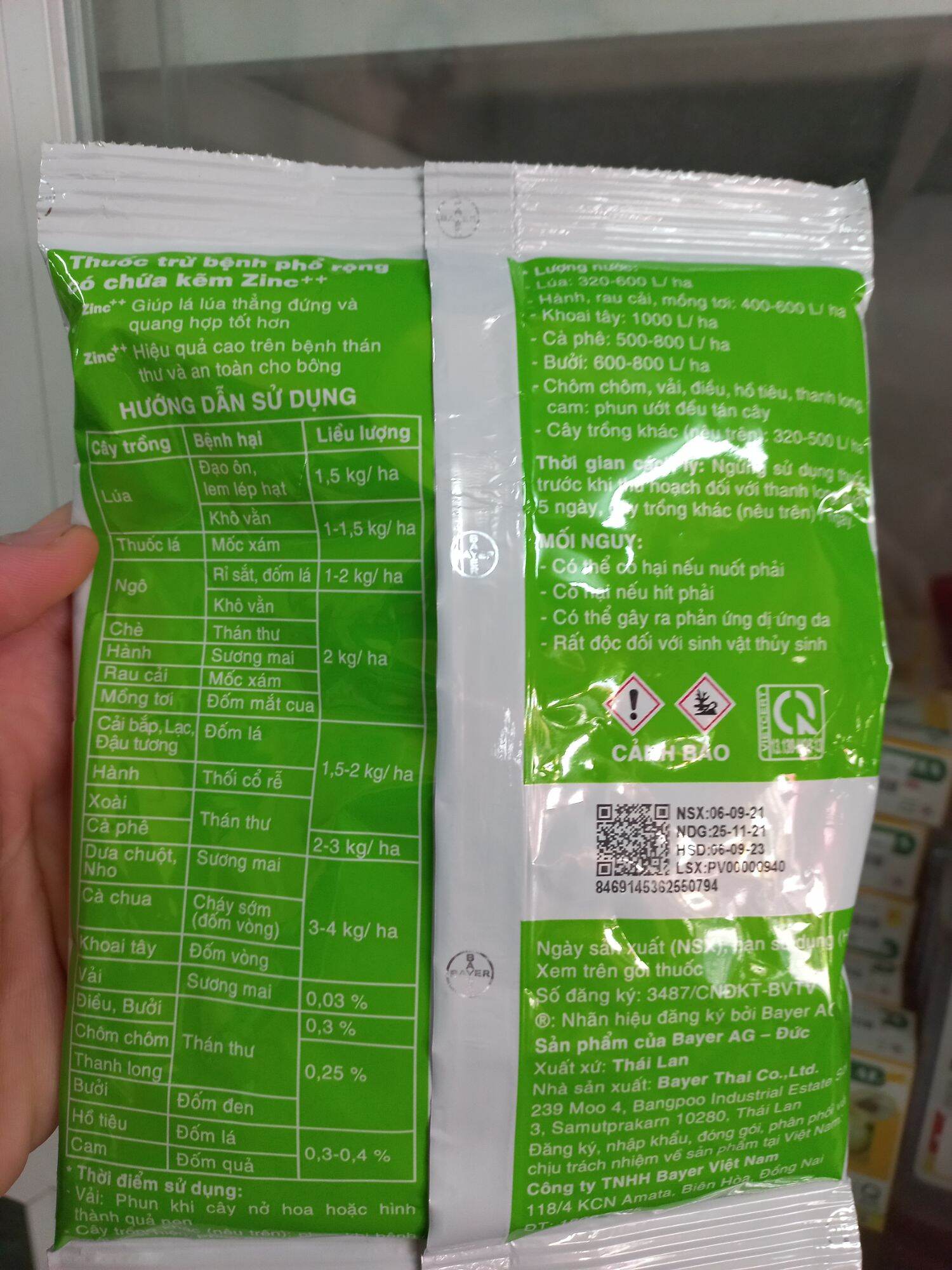 Chế phẩm trừ nấm bệnh AntraCol 70WP 100g