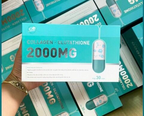 Trắng Da, Săn mịn với Glutathione - Collagen 2000 mg