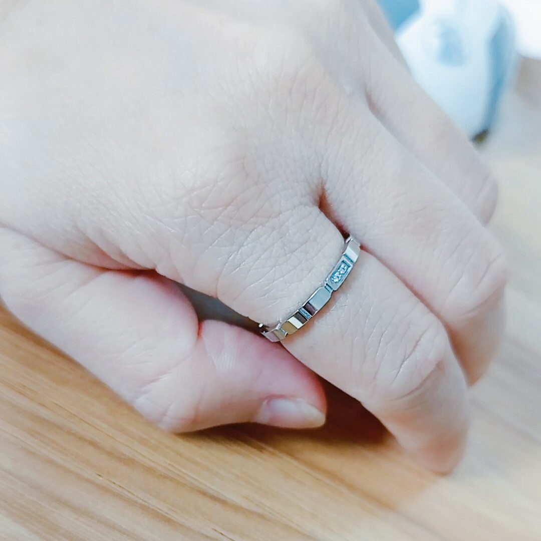 [Giá 1 chiếc] NHẪN TITAN ĐÍNH 1 ĐÁ MÀU TRẮNG - không đen vĩnh viễn
